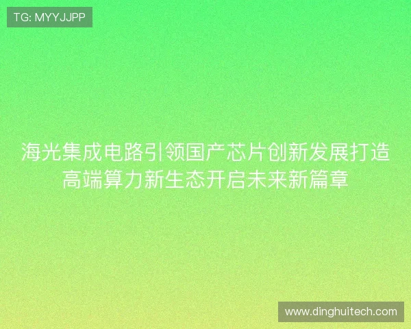 海光集成电路引领国产芯片创新发展打造高端算力新生态开启未来新篇章